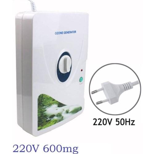 600mg/h Ozone Generator Ionizer Air Purifier Oil Vegetable Meat Fresh Air Cleaner Purify Air Water Household purificador de air