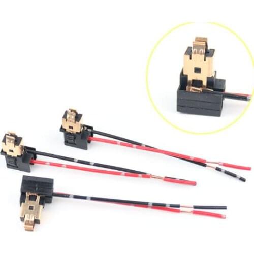 H1 H3 Car bulb socket Copper double cord Socket Adapter Wire Connector line for car lamp holder