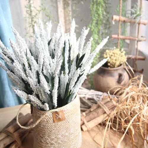 Artificial Flowers Lavender Room Ornaments Faux Breath UV Resistant Fake Simulation Greenery Decoration Party Venue Decor