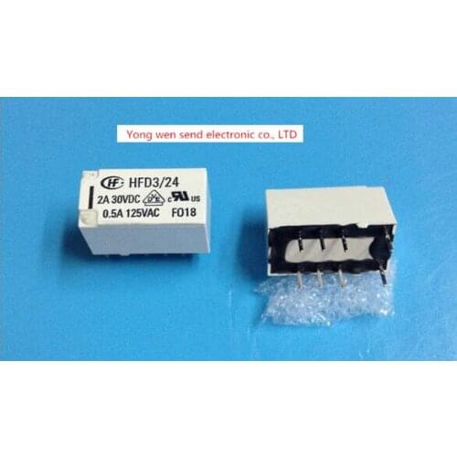 HOT NEW HFD3/24-S HFD3 24-S HFD324S HFD3-24-S 24VDC DC24V 24V RELAY DIP8