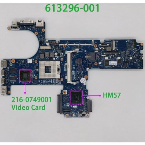 For HP ProBook 6450b 6550b 613296-001 HM57 w Video Card PC Laptop Notebook Motherboard Mainboard