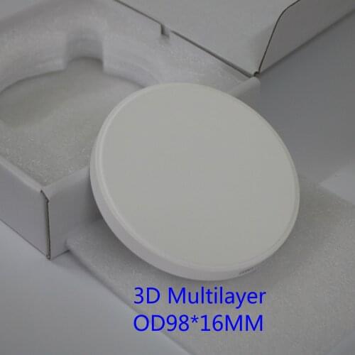 Anterior Posterior Bridges 3d Multilayer Ceramic Dental 3DML Zirconia Blocks Blank CAD CAM Milling Materials for Dental Lab Use