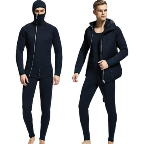 Diving Suit Neoprene 5mm Men Pesca Diving Spearfishing Wetsuit Surfing Snorkeling Swimsuit Split Suits Combinaison Surf Wetsuit