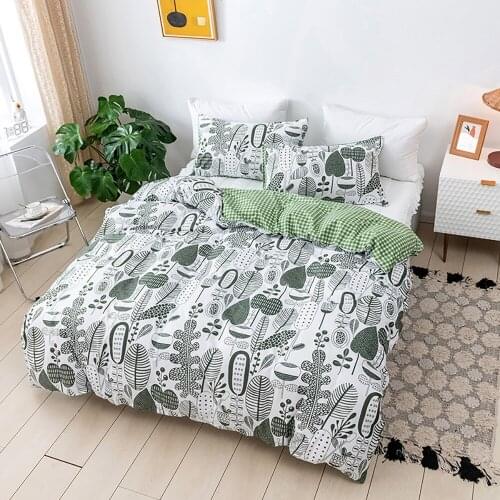 New Comforter Bedding Sets Tree Style Duvet Cover Set Winter Bedsheet Pillowcase Queen King Size Bedlinen Bedspread