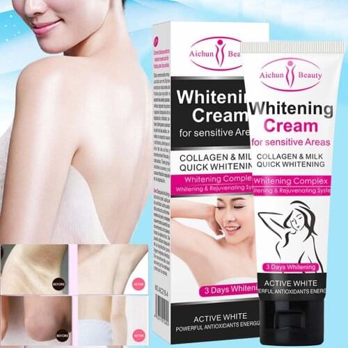 Whitening Moisturizing Cream Bleaching Face Body Lightening Cream Underarm Armpit Whitening Cream Legs Knees Private Parts White