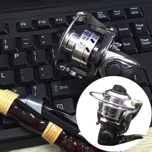 Fishing Reel Palm Metal Ultra Light Small Spinning Ice Roller Micro Accessory Fishing Tool Accessories