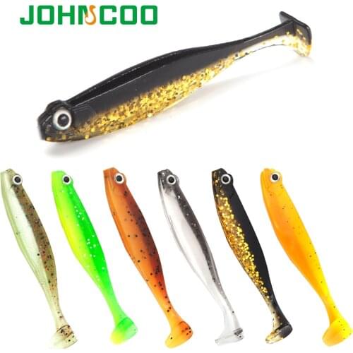 Silicone Bait 8pcs Soft Bait Fishing Lure Shad Worm 60mm 2g Iscas Artificiais Pesca Wobbler Carp Lures Swimbait