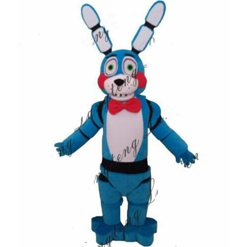 Blue Bear Fnaf Toy Blue Bunny Mascot Costumes For Adults Christmas Halloween Outfit