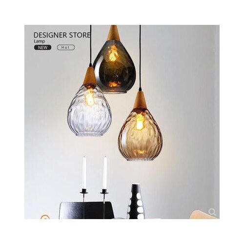 Nordic Denmark perfume bottle model room designer simple pattern water glass glass chandelier led