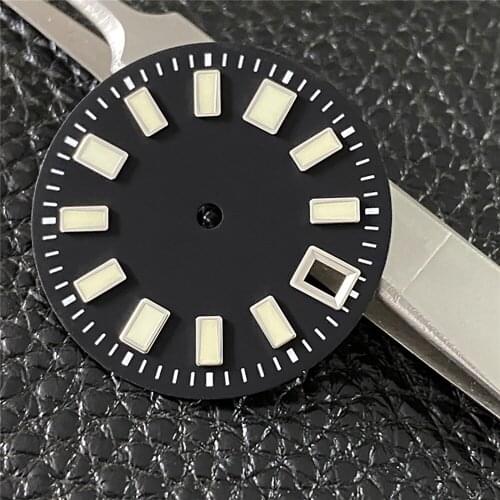 Replacement 29MM C3 Luminous Watch Dial for NH35A Movement Diving Watch Accessories
