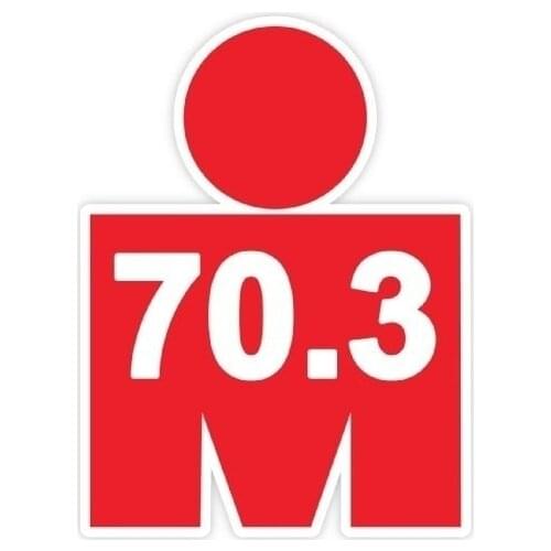 Triathlon 70.3 Sticker car laptop motorcycle Decal stickers Vinyl waterproof 15cm