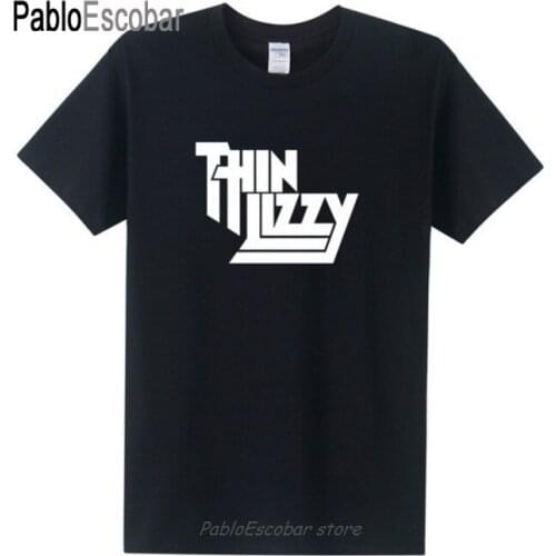 Heavy Metal Rock Band Thin Lizzy T Shirt Men Tops Music Singer T-shirt Short Sleeve Cotton O-neck Tee Top Clothes