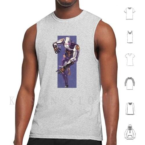 Yoshikage Kira! Tank Tops Vest Sleeveless Yoshikage Kira Bizarre Adventure Jonathan Joestar Joseph Jotaro Juro Josuke