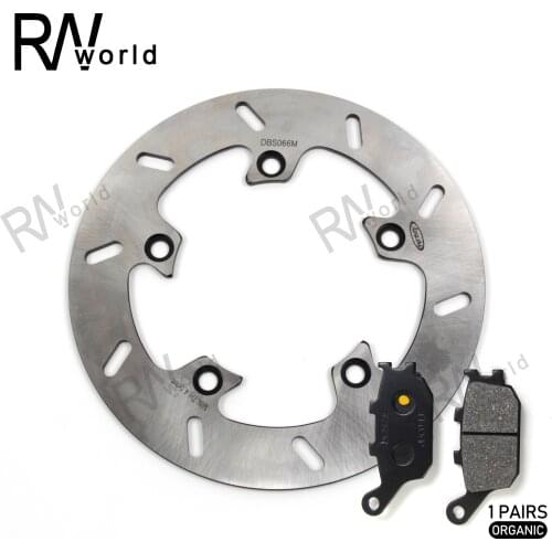 For SUZUKI GSR 750 2011-2014 Motorcycle CNC Rear Brake Disks Discs Rotors & Brake Pads GSR750 GSR-750 ABS 2012 2013 11 12 13 14