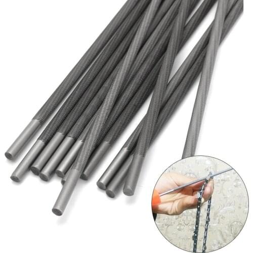 12PCS 5/32'' Chainsaw Round Files For Sharpenning Chains Saw Sharpener Dozen