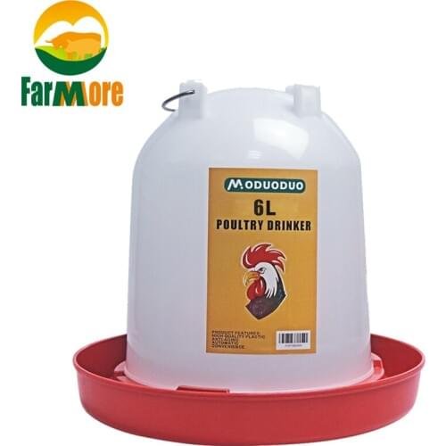 2 Pcs 6kg Chicken Drinking Fountain Water Feeding Bowl For Chicken Duck Bird Poultry Thicken Plastic Drinking tool