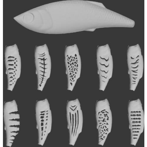 WLure Hard Plastic 3D Stencil for UPL536