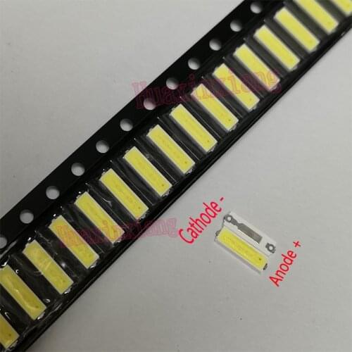 500PCS/Lot Lextar SMD LED 7020 6V 1W Cold White For TV Backlight Application