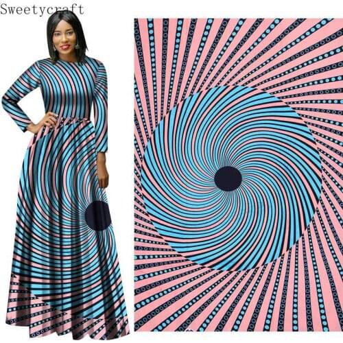 6 yard 100% polyester african wax fabrics ankara Pagne Batik Tissue for DIY Sewing party dress Handmade Material Home Decoration