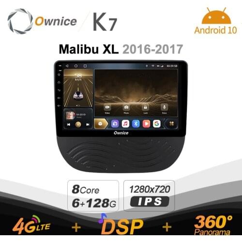 Ownice K7 1din Car Radio Android 10.0 Multimedia Player for Chevrolet Malibu XL 2016 2017 GPS Navigation 8 Core 4G LTE 5G WiFi
