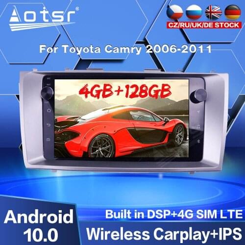 Carplay GPS Navigation For Toyota Camry 2006 2007 2008 - 2011 Car Multimedia Player Android Radio Audio 128G Screen Auto Stereo