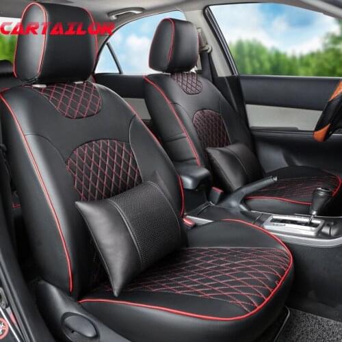 CARTAILOR cover seat for mazda CX-9 car seat cover set PU leather seat covers & supports auto seats protector accessories set