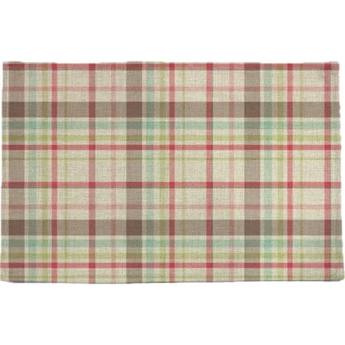 Decorative geometric pattern print insulation pad Table mat Placemat Bowl mat Waterproof cloth pads Anti slip mat