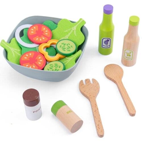 Kids Wooden Kitchen Toys Pretend Play Kitchen Items Set Children Cooking Pots Pans Food Dishes Cookware Interactive Learning Toy