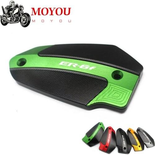 For KAWASAKI NINJA ER-6F ER6F ER 6F 2009-2016 CNC Aluminum Front Brake Fluid Reservoir Cylinder Cover Cap Motorcycle Accessories
