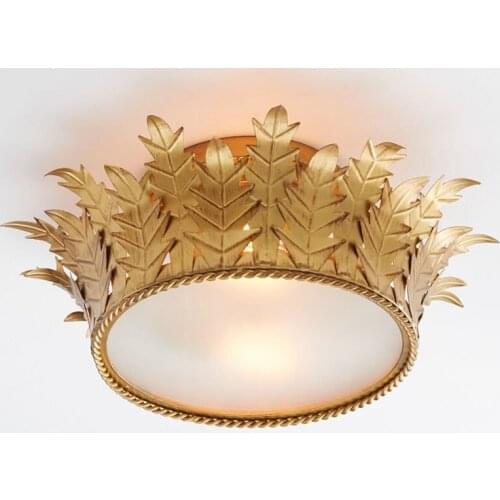 French palace luxury bedroom ceiling lamp creative living room dining room retro art villa model room lamp