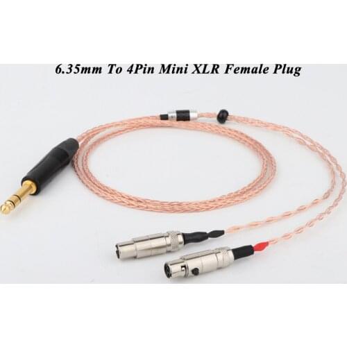 6N single crystal copper For AUDEZE LCX-X LCD-XC LCD2 LCD3 LCD4 4Pin XLR 2.5mm/4.4mm Balanec Headphone upgrade Cables