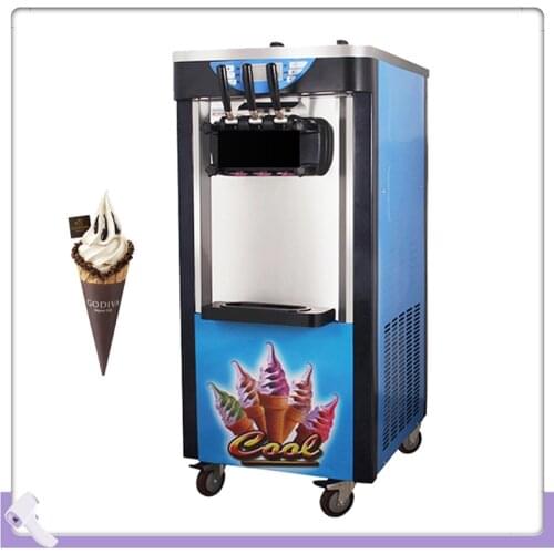 Commercial Ice Cream Machine Three Flavors Dessert Ice Cream Making Machine With LCD Panel Ice Cream Vending Machine 2100W