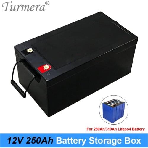 Turmera 12V Battery Storage Box with Indicator for 3.2V 100Ah 200Ah 280Ah 310Ah 320Ah Lifepo4 Batteries Solar Energy Systems Use