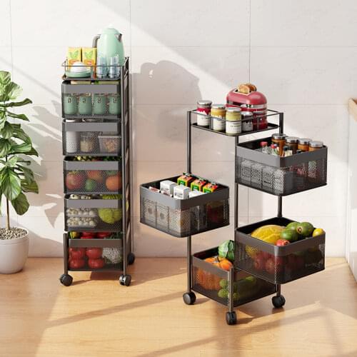 Kitchen organizer Rotating storage rack kitchen storage multi-layer storage rack kitchen accessories kitchen cabinet organizer