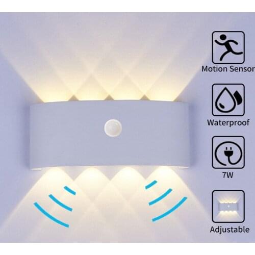Wall Led Lamp Outdoor Indoor Waterproof Nordic Simple Living Room Bedroom Bedside Sensor