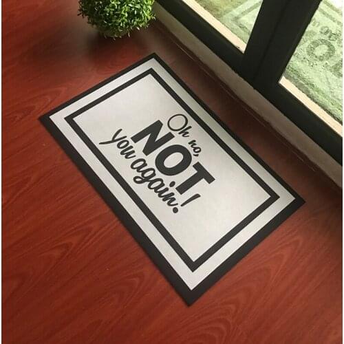 Non-slip DoormatEntrance Floor Mat Oh Shit Not You Again Creative Designed Door Mat Indoor Outdoor Decorative Doormat Non-woven