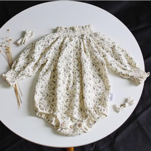 Baby Girls Long Sleeve Floral Clothes Rompers Baby Girls Rompers 0-2Yrs 2020 New Spring Autumn Infant Baby Rompers