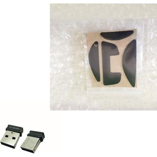 One set Logitech G700s mouse feet and Logitech G700s mouse receiver