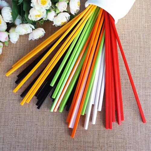 Chopsticks Solid Color Without Decoration 6 Color Chinese Style Dishes (10 Pair )/piece