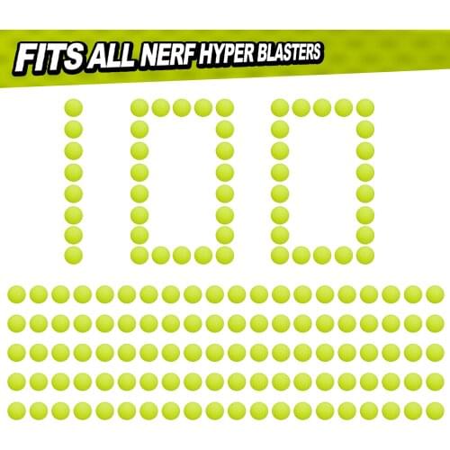 100 rounds for Nerf Hyper Refill Hyper Darts Toy Gun Bullets for Hyper Blasters Stock Up Hyper Games