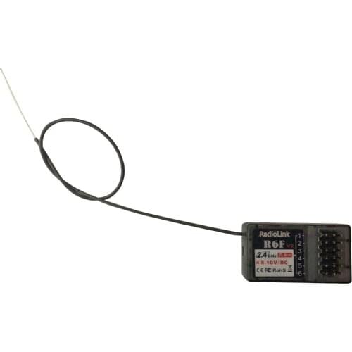 RadioLink R6F 2.4Ghz 6 Channel RC Car Receiver for RC6GS RC4GS RC3S RC4G T8FB RC Transmitter Remote Controll Car Toys Accessory