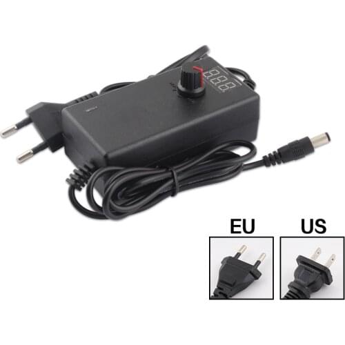 AC DC 3V 5V 6V 9V 12V 15V 18V 24V Adjustable Power Adapter 1A 2A 12V Power Adapter Supply Universal 220V To 12 24 V Volt Adaptor