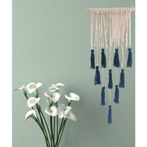 Nordic Hand-woven Tapestry Macrame Tapestry Ornamental Bohemian Boho Style Wall Hanging Blanket Wall Art Decor Decoration