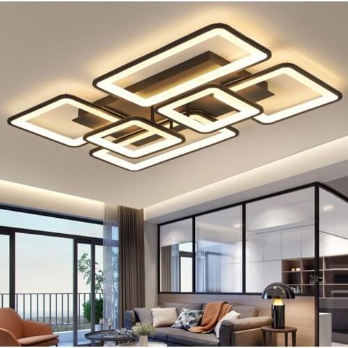 LED Chandelier Modern Ceiling Chandeliers Pendent Lamp Lighting Lustre for Living Room Bedroom Kitchen with Remote Control Light