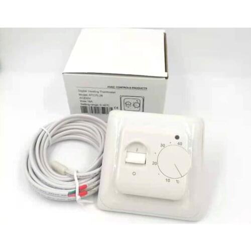 Electric Floor Heating Room Thermostat Temperature Controller Warm Regulator 220V 230V 16A NTC Sensor Programmable Universal