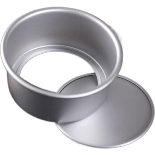 High quality Aluminum cake mold round Non Stick Bottom Pan Bakeware Round Cake Baking Mould 4 6 inch Cake Mold Bottom removable