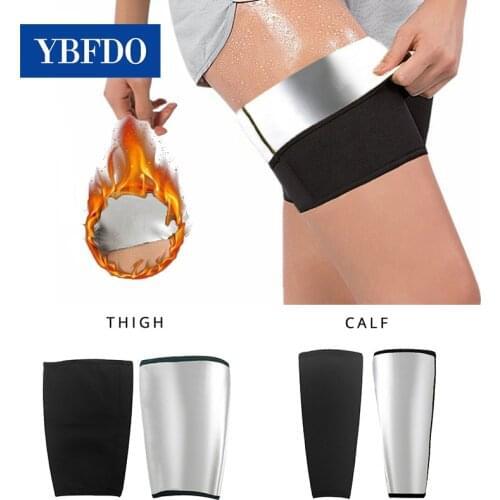 YBFDO New Women Shapers Sweat Sauna Slimming Leg Sleeves Body Shaper Trimmer Thigh Control ion coating Shapewear Weight Loss Set