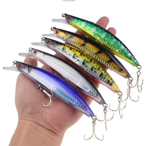 1pcs 13cm 23g Sinking Minnow Fishing Lure Lifelike Hard Bait Quality Treble Hooks Trolling Deep Dive Fishing Bait Wobbler Pesca