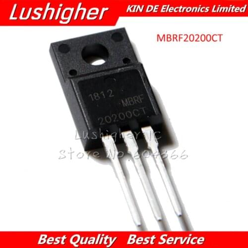 10PCS MBRF20200 TO-220 MBRF20200CT TO-220F 20200CT 20A 100V