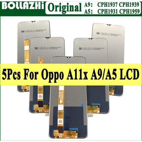 5 Piece/lot LCD For Oppo A11x / A9 2020 LCD CPH1937 CPH1939 Display Touch Screen Assembly For OPPO A5 2020 lcd screen Original